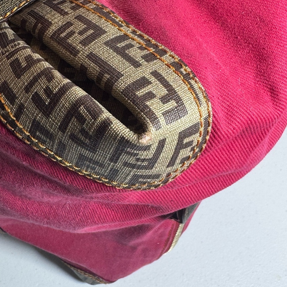 AUTHENTIC Fendi Pink and Brown Satchel - Picture 11 of 16